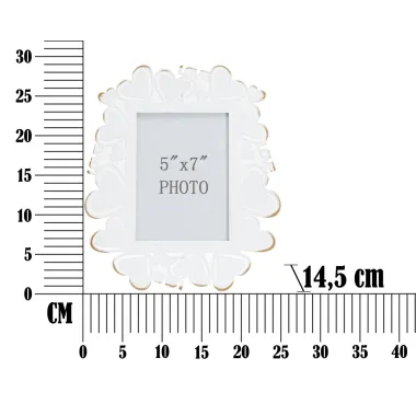 RAMKA SERCE 25X14,5X27,7 cm MIN 2 (WYMIAR WEWNĘTRZNY 12,5X17,5 cm)